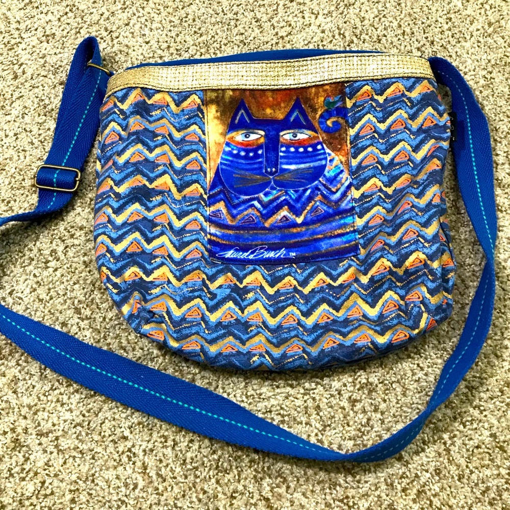 Laurel Burch crossbody bag purse cats